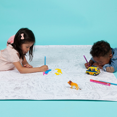 The Gift of Drawing: Giant Coloring Maps and Crayons