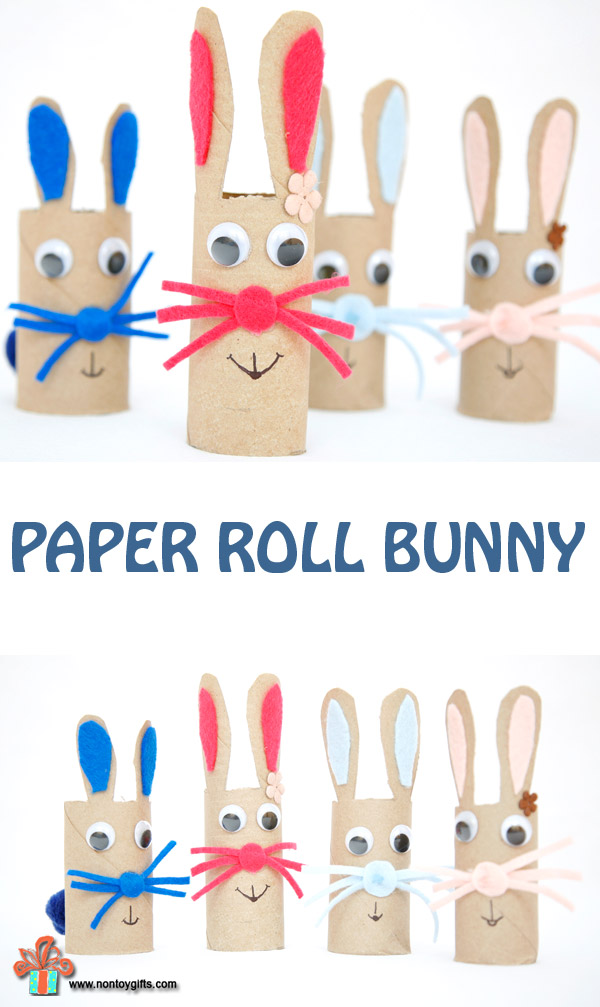 Paper Roll Bunny Craft for Kids - NON-TOY GIFTS