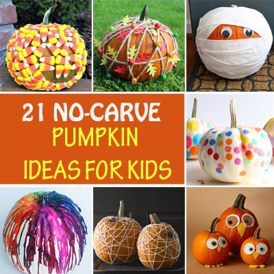 21 Easy No-Carve Pumpkin Ideas for Kids to Use This Halloween
