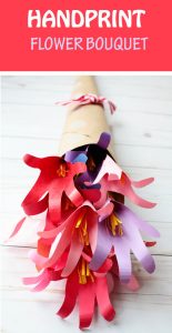 Handprint Flower Bouquet - Easy Kid Craft For Teachers Or Mother's Day