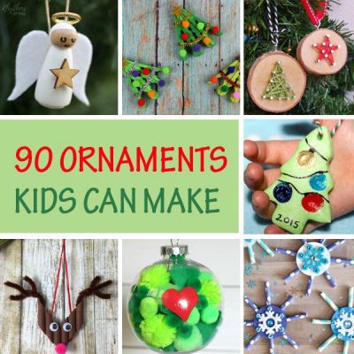90 Christmas Ornaments Kids Can Make - Easy Kid-Made Ornaments