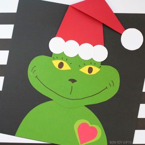 Grinch Paper Craft For Kids [with TEMPLATE]