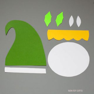 Paper Elf Craft For Kids - Easy Christmas Craft With Template