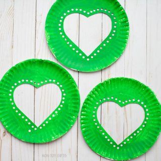 Paper Plate Grinch's Heart Craft For Kids [Free Template]