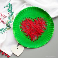 Paper Plate Grinch's Heart Craft For Kids [Free Template]