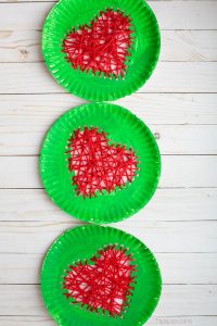 Paper Plate Grinch's Heart Craft For Kids [Free Template]