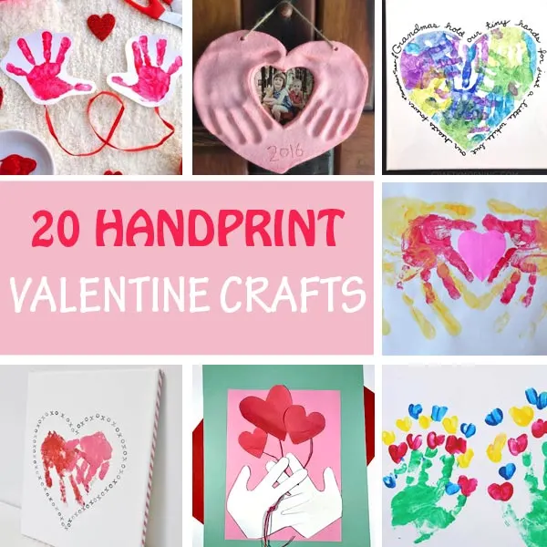 Handprint Valentine Crafts For Kids - Valentine's Day