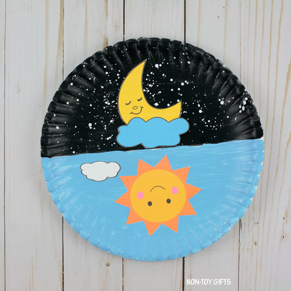 Day And Night Craft For Kids Sun And Moon Printable