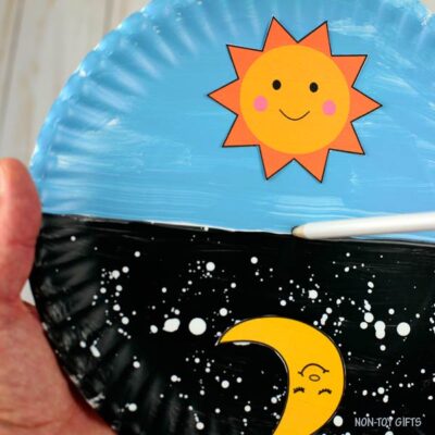Paper Plate Camping Craft with FREE TEMPLATE - Summer Craft
