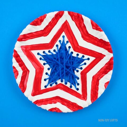 Paper Plate Patriotic Craft For Kids - 4th Of July / Memorial Day