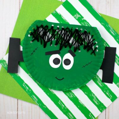 Paper Plate Frankenstein Craft For Kids To Make On Halloween