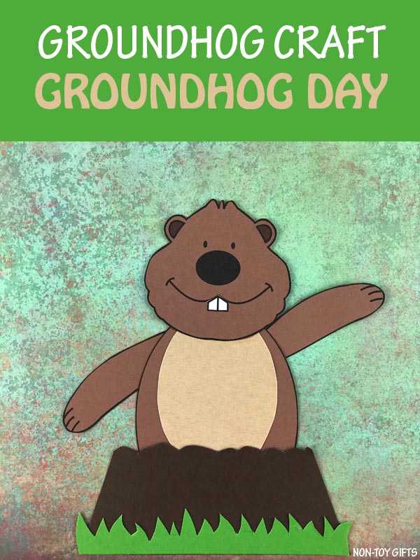 Groundhog Craft With Template For Groundhog Day