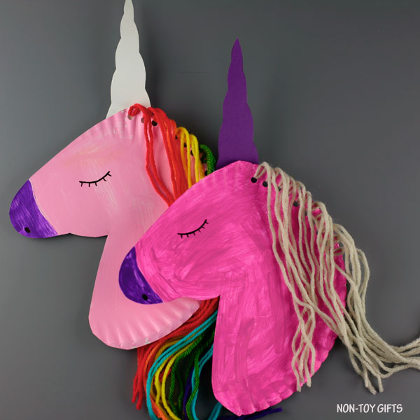 Rainbow Unicorn Paper Plate Craft for Kids - Natural Beach Living