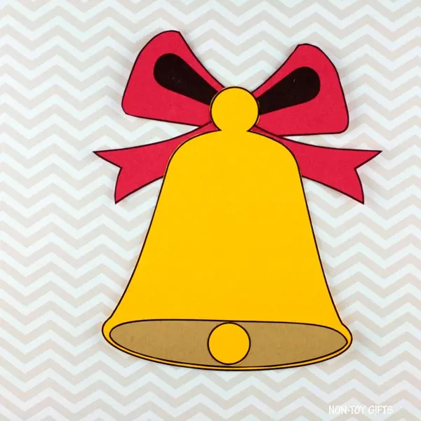 Easy Christmas Bell Craft For Kids - Non-Toy Gifts