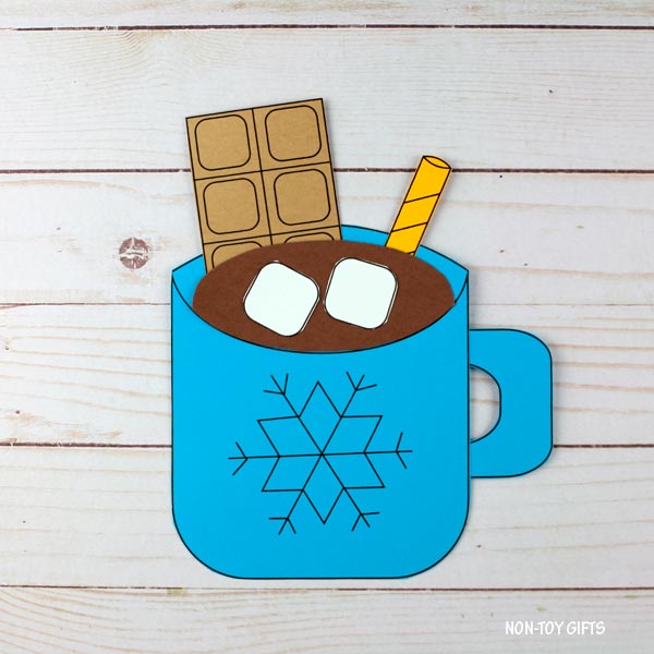 Hot Chocolate Craft with TEMPLATE Non Toy Gifts