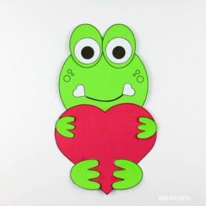 Valentine's Day Heart Frog Craft For Kids - Non-Toy Gifts
