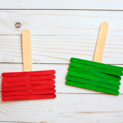 Craft Stick Caramel Apples - Fall Craft For Kids - Non-Toy Gifts