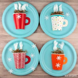 Paper Cup Hot Chocolate Craft For Kids - Non-Toy Gifts