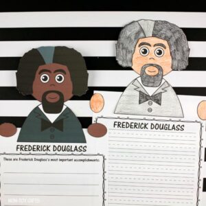 Frederick Douglass Color And Write Activity For Kids - Non-Toy Gifts