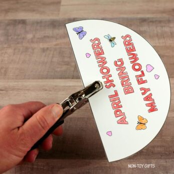 April Showers Bring May Flowers Craft For Kids - Non-Toy Gifts