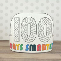 100 Days of School Headband Crowns with Templates - Non-Toy Gifts