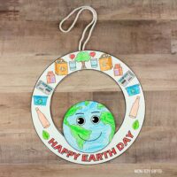 Earth Day Wreath with Template - Non-Toy Gifts
