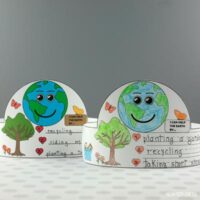 Earth Day Wreath with Template - Non-Toy Gifts