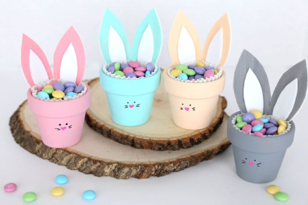 Flower Pot Easter Bunny Basket