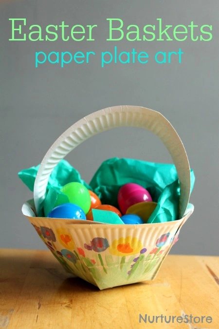 Paper Plate Easter Basket
