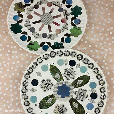 Paper Plate Mandala Craft for Kids