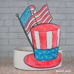 President's Day Paper Hat with PRINTABLE - Non-Toy Gifts