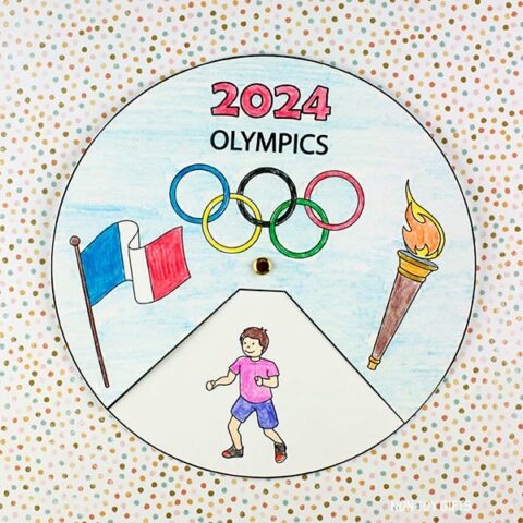 2024 Olympics Craft for Kids with PRINTABLE Template - Non-Toy Gifts