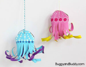28 Jellyfish Crafts Kids - Summer Ocean / Under The Sea Craft Ideas