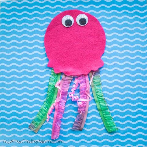 28 Jellyfish Crafts Kids - Summer Ocean / Under The Sea Craft Ideas