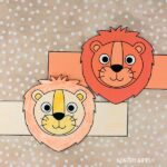 Lion Paper Hat Printable - DIY Animal Party Hat For Kids - Non-Toy Gifts