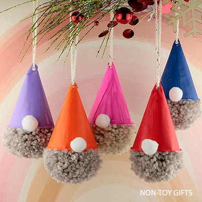 Pom Pom Gnome Ornaments