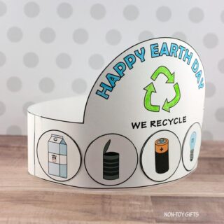 We Recycle Headband Craft PRINTABLE For Kids - Non-Toy Gifts