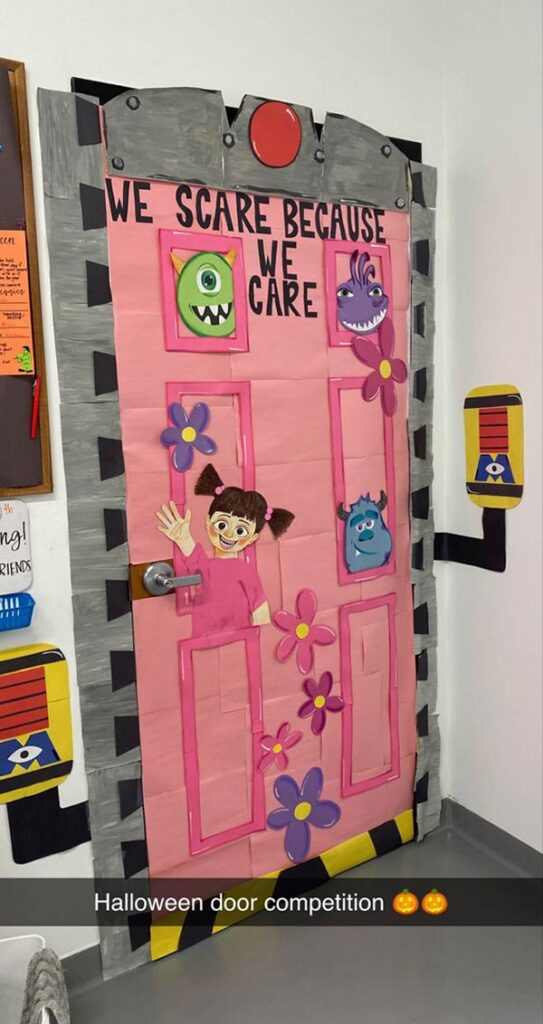 Monster Inc Halloween door