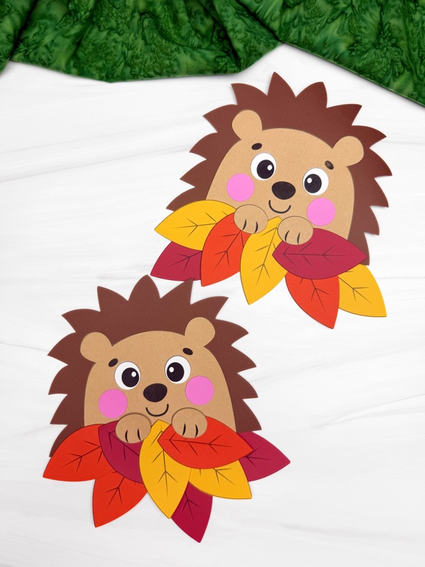 free printable paper hedgehog