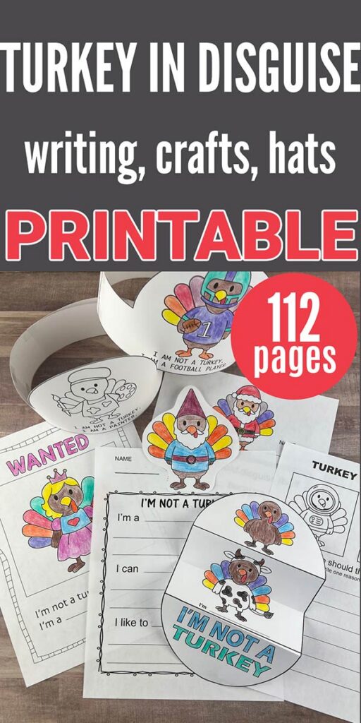 Turkey in disguise activities for the classroom