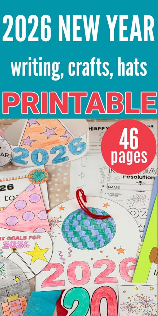 New Year 2026 Printables For Kids - Non-Toy Gifts